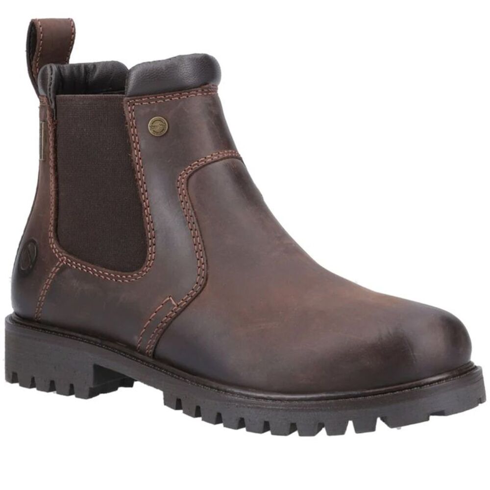 Cotswold Womens/Ladies Pamington Leather Ankle Boots / Brown